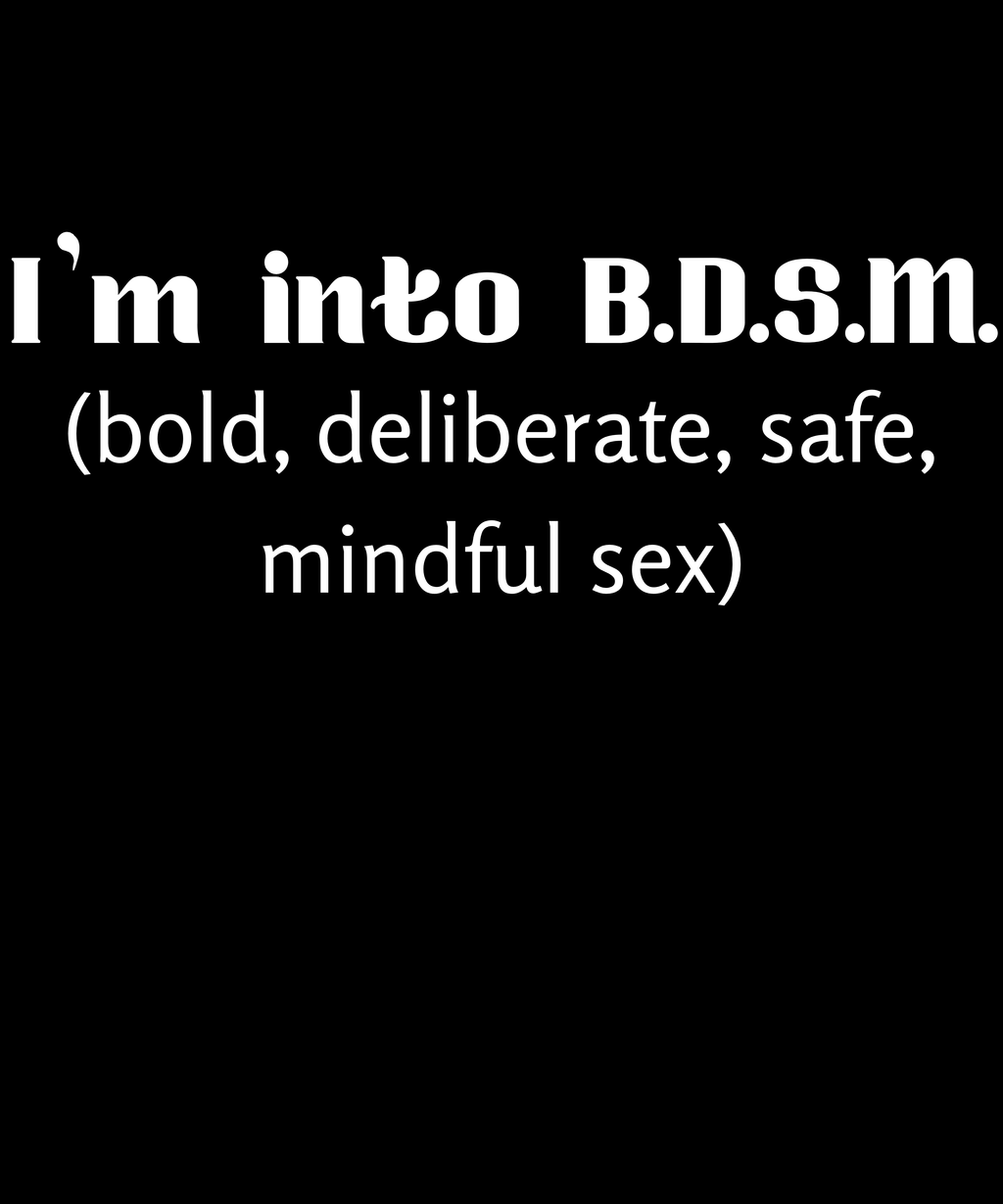 I'm into B.D.S.M. | Premium Cotton Crop Tank