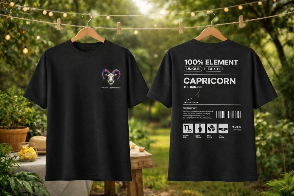 Capricorn - Building A Better World (Cotton, Oversized T-Shirt)