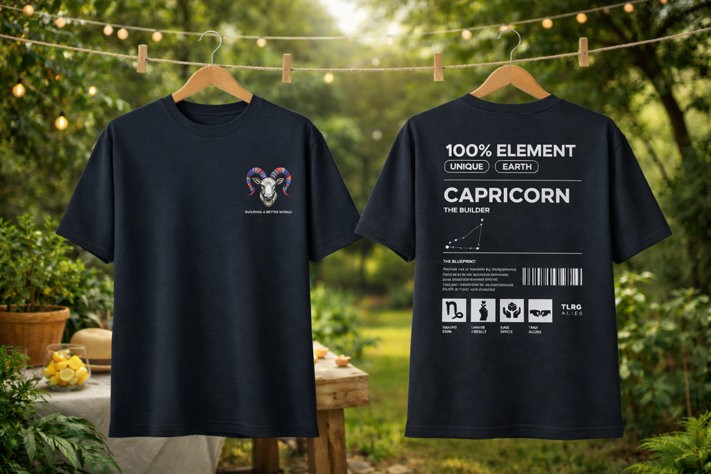 Capricorn - Building A Better World (Cotton, Oversized T-Shirt)