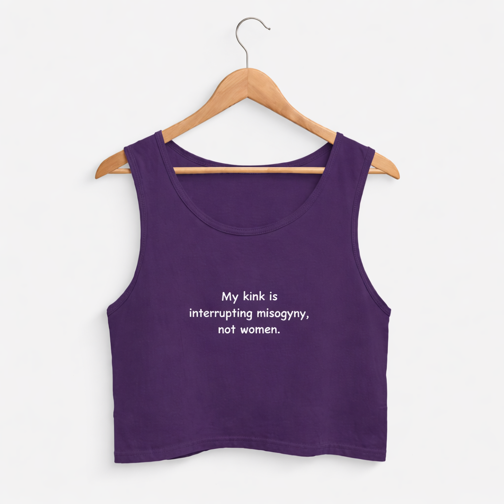 Interrupting Misogyny | Premium Cotton Crop Tank