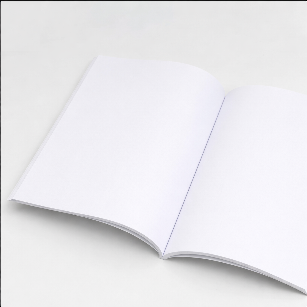Notebook interior pages with smooth 70 GSM paper perfect for journaling and note-taking