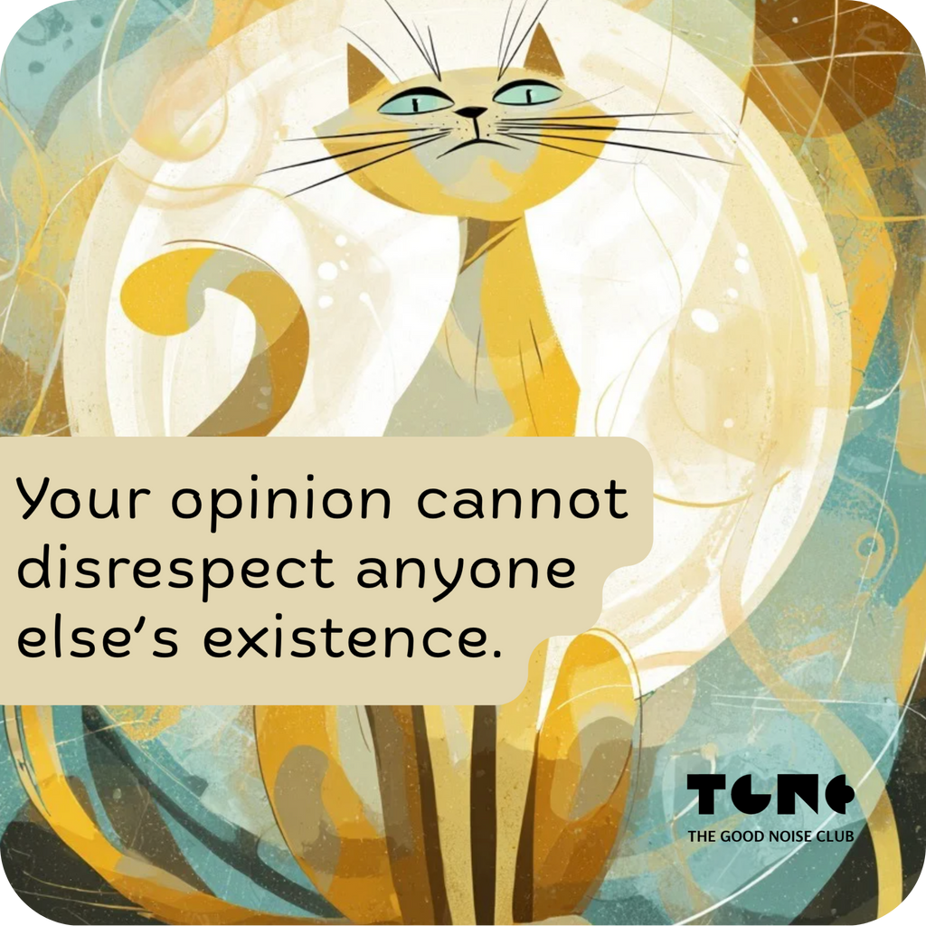 Fridge Magnet - Respect Everyone's Existence (Cat Illustration)